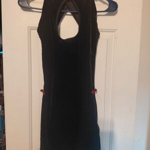 Elegant Black Backless Dress